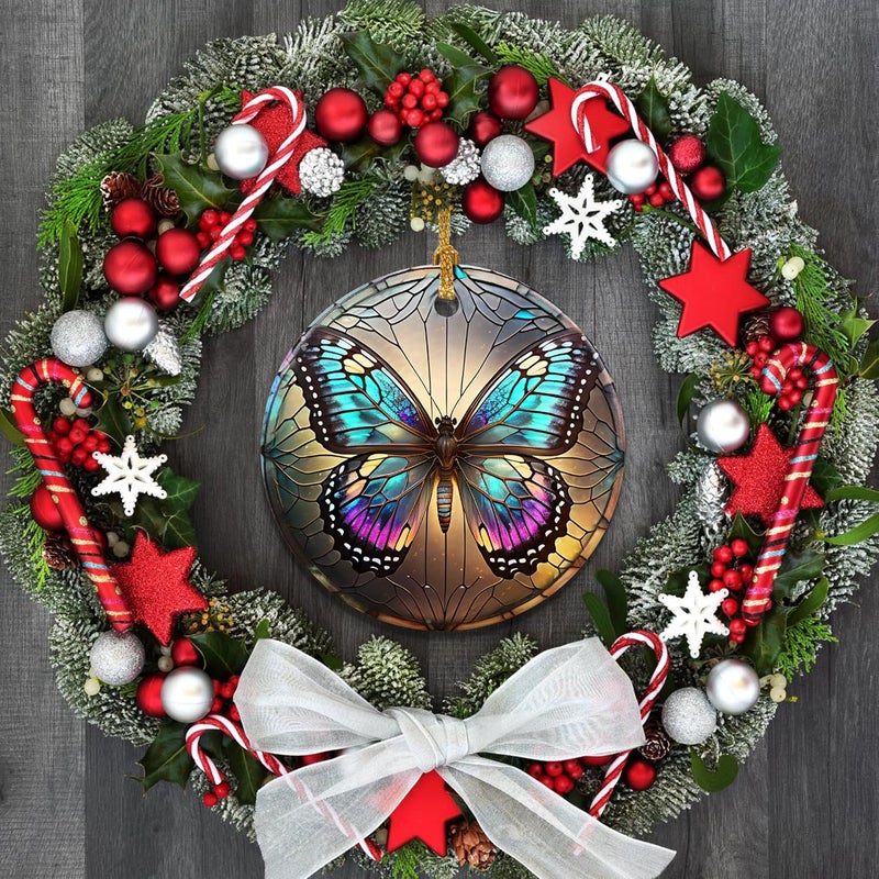 Touber Butterfly Christmas Ornament, Christmas Ornaments for Tree, Christmas Tree Decor, Holiday Ornament - Image 5